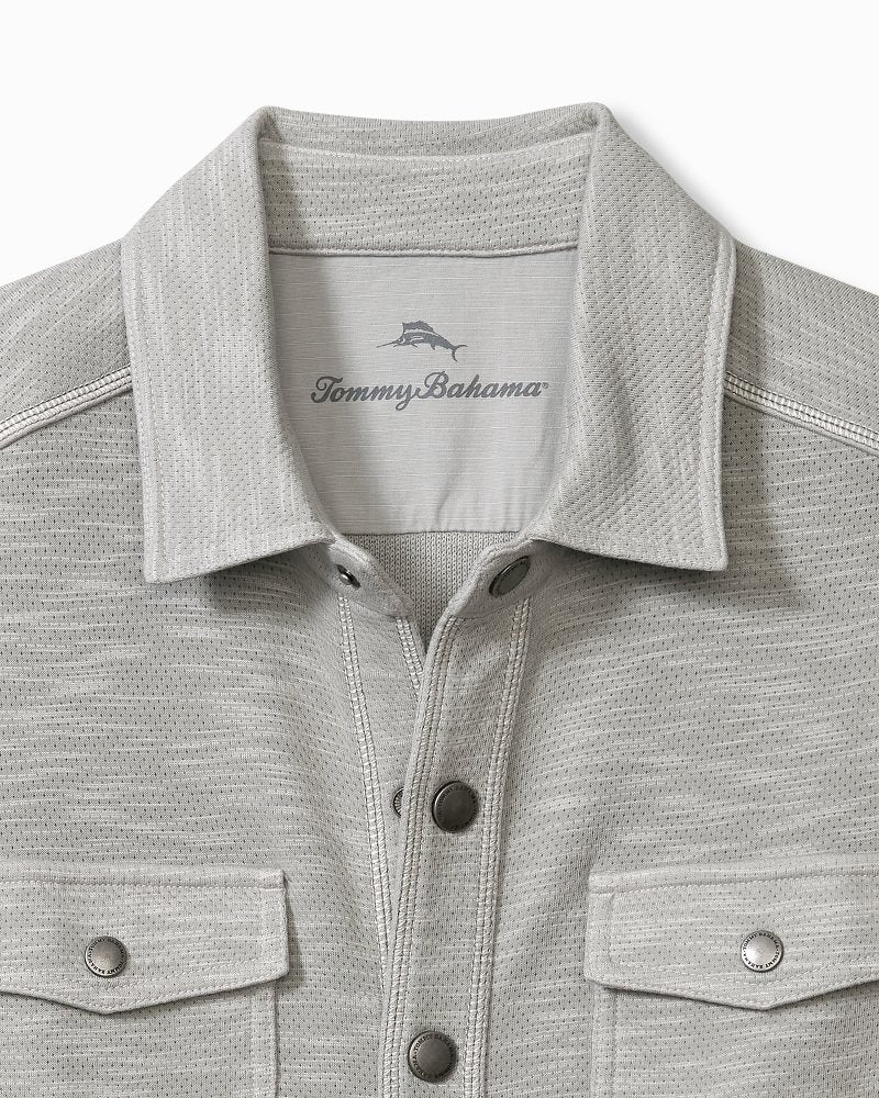 Big & Tall Trinidad CPO Shirt Jacket Smoke Grey | Tommy Bahama Special Offer - Big & Tall Trinidad CPO Shirt Jacket