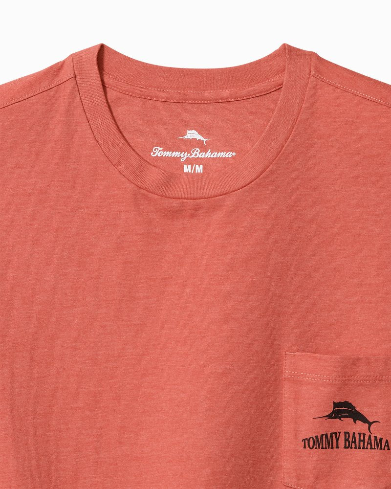 Big & Tall Sandsquatch Pocket T-Shirt Red Ginger Heather | Tommy Bahama Featured - Big & Tall Sandsquatch Pocket T-Shirt