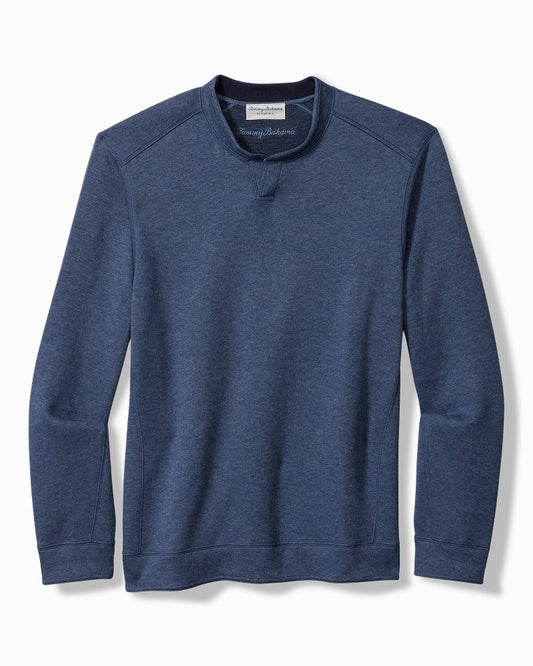 Big & Tall Flip Coast Reversible Abaco Sweatshirt Blue Note Heather | Tommy Bahama Discount - Big & Tall Flip Coast Reversible Abaco Sweatshirt