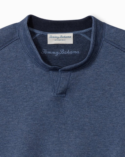 Big & Tall Flip Coast Reversible Abaco Sweatshirt Blue Note Heather | Tommy Bahama Discount - Big & Tall Flip Coast Reversible Abaco Sweatshirt