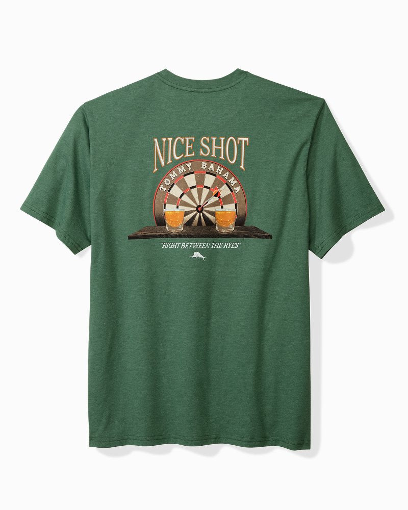 Big & Tall Between the Ryes Graphic Pocket T-Shirt Green Meadow Heather | Tommy Bahama Recommended - Big & Tall Between the Ryes Graphic Pocket T-Shirt