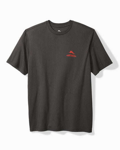 Big & Tall Deck the Halls Graphic T-Shirt Coal | Tommy Bahama Quality - Big & Tall Deck the Halls Graphic T-Shirt