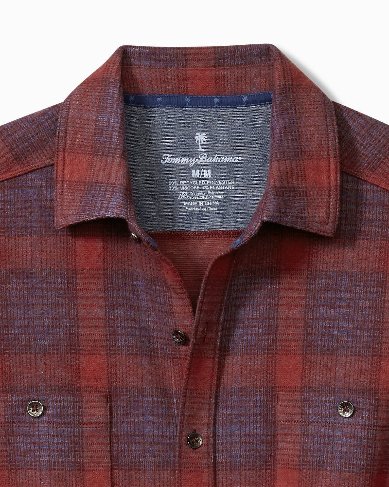 Big & Tall Fireside San Miguel Stretch Flannel Shirt Rhododendron | Tommy Bahama Latest - Big & Tall Fireside San Miguel Stretch Flannel Shirt