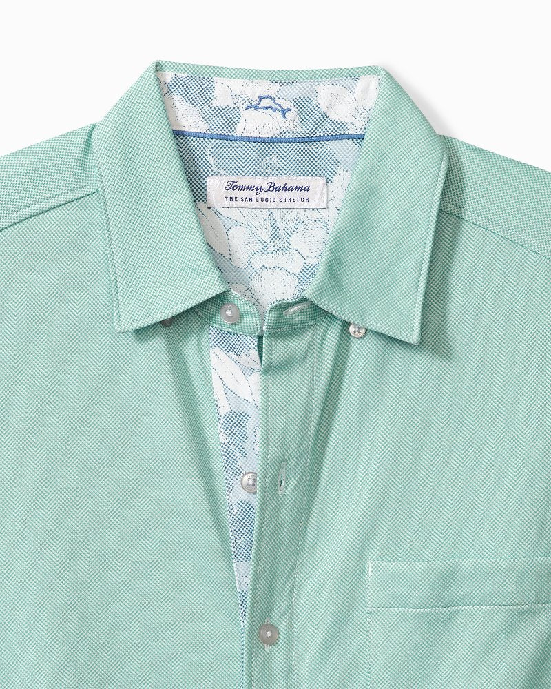 Big & Tall San Lucio Cali Blooms Happy Hour Knit Stretch Shirt Azul Mar | Tommy Bahama New - Big & Tall San Lucio Cali Blooms Happy Hour Knit Stretch Shirt