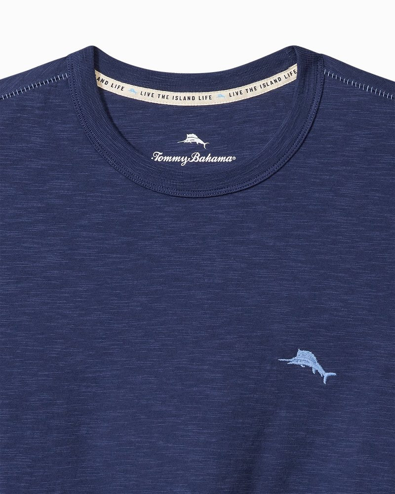 Big & Tall Azul Palms Long-Sleeve Lux T-Shirt Island Navy | Tommy Bahama Great Value - Big & Tall Azul Palms Long-Sleeve Lux T-Shirt