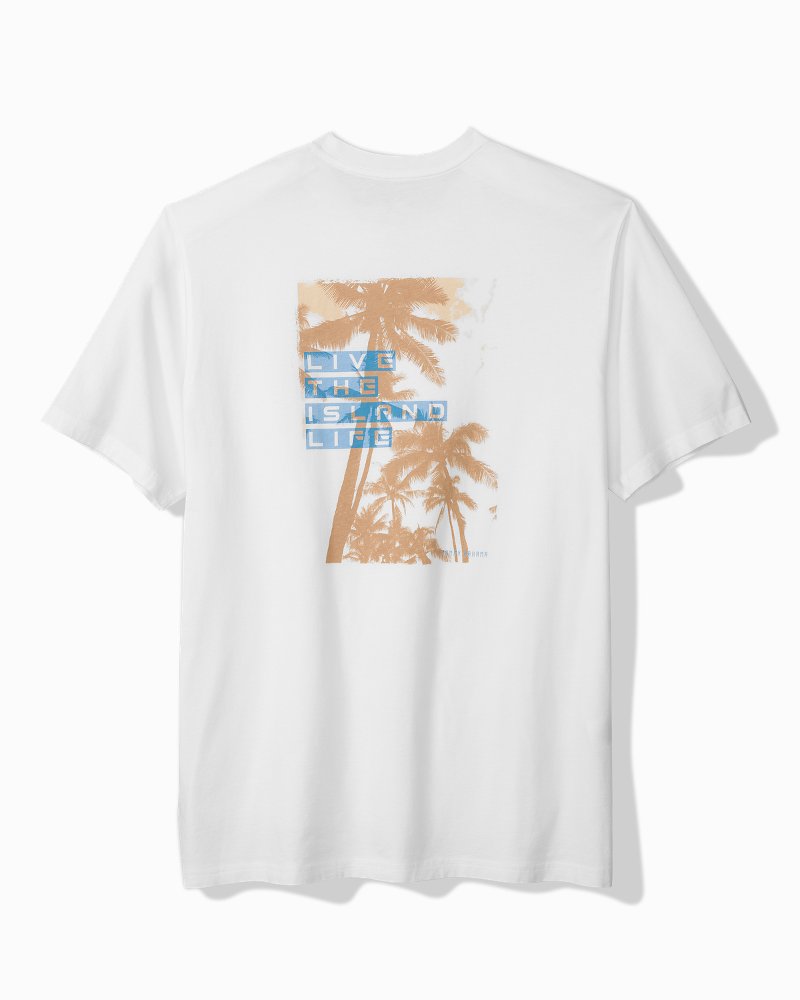 Big & Tall Vacation Shade Graphic T-Shirt White | Tommy Bahama Exclusive - Big & Tall Vacation Shade Graphic T-Shirt
