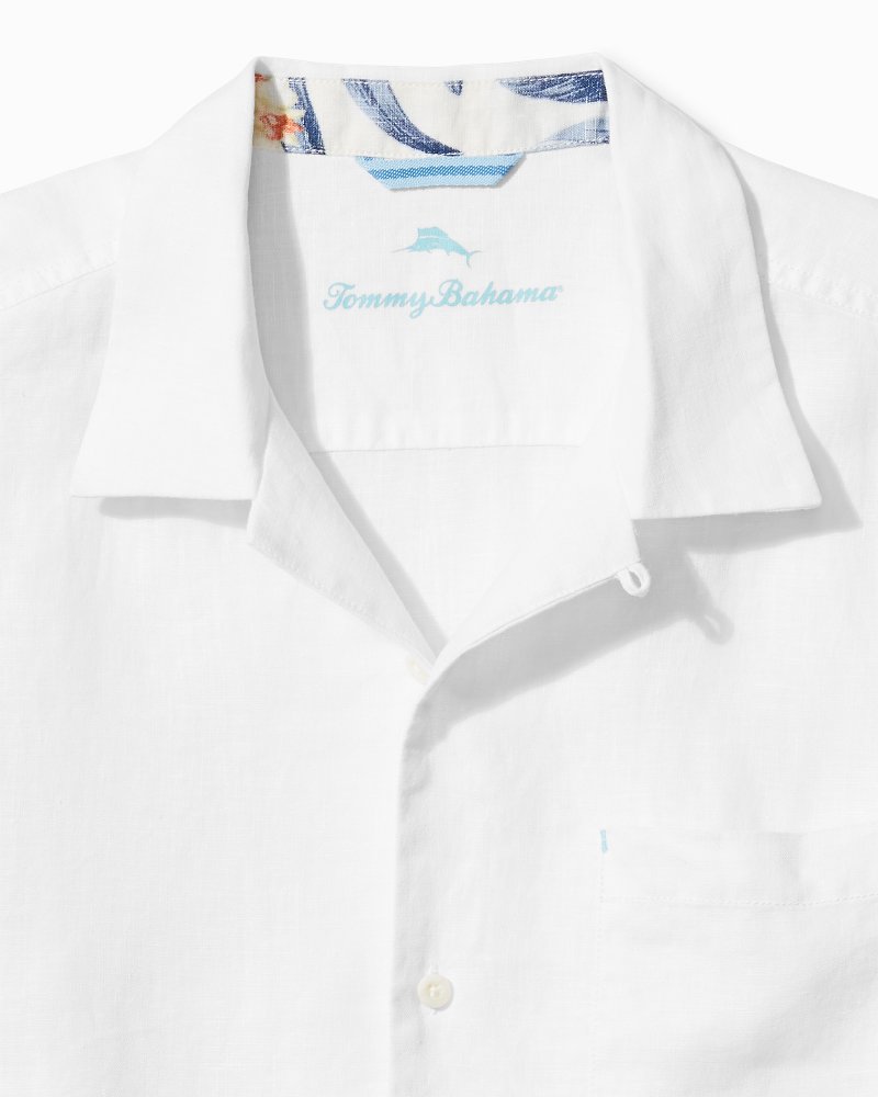 Big & Tall Sea Glass Camp Shirt White | Tommy Bahama Smart Buy - Big & Tall Sea Glass Camp Shirt