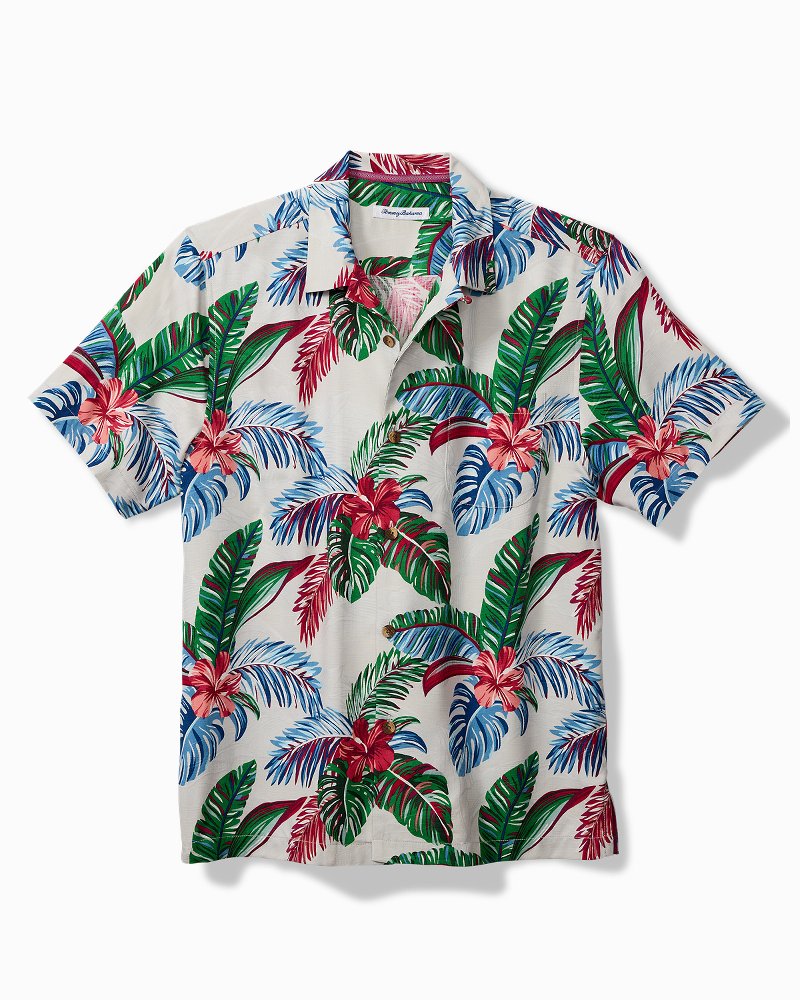 Big & Tall Frond Fusion IslandZone® Camp Shirt Breeze | Tommy Bahama Essential - Big & Tall Frond Fusion IslandZone® Camp Shirt