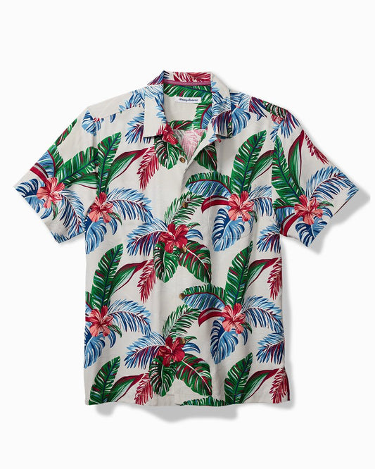 Big & Tall Frond Fusion IslandZone® Camp Shirt Breeze | Tommy Bahama Essential - Big & Tall Frond Fusion IslandZone® Camp Shirt