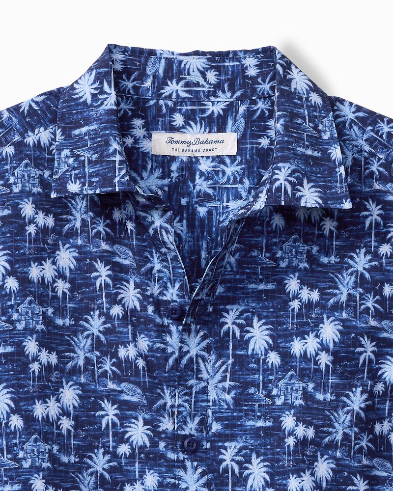 Big & Tall Bahama Coast Cabana Shores IslandZone® Shirt Island Navy | Tommy Bahama Deals - Big & Tall Bahama Coast Cabana Shores IslandZone® Shirt