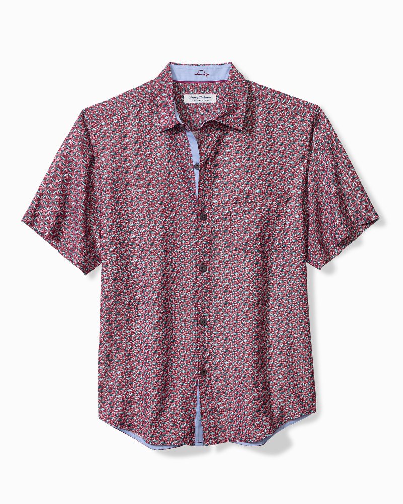 Big & Tall Coconut Point Beachcomber Geo IslandZone® Camp Shirt After Dark | Tommy Bahama Popular - Big & Tall Coconut Point Beachcomber Geo IslandZone® Camp Shirt