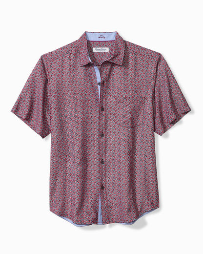 Big & Tall Coconut Point Beachcomber Geo IslandZone® Camp Shirt After Dark | Tommy Bahama Popular - Big & Tall Coconut Point Beachcomber Geo IslandZone® Camp Shirt