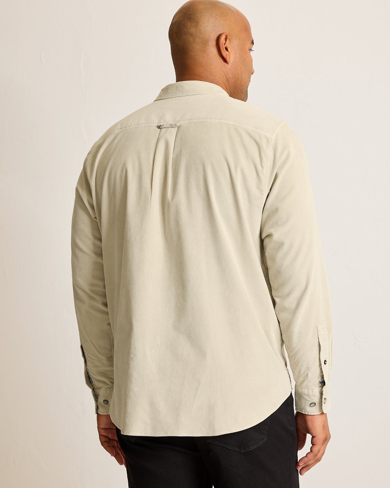 Big & Tall Coastline Cord Stretch Sun Fade Shirt Warm Mist | Tommy Bahama Exclusive - Big & Tall Coastline Cord Stretch Sun Fade Shirt