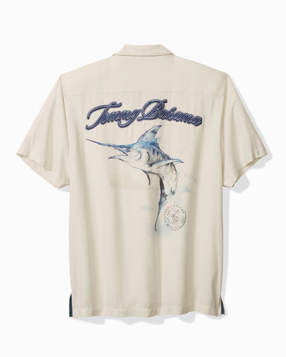 Big & Tall Marlin Paradise Silk Camp Shirt Continental | Tommy Bahama Best Seller - Big & Tall Marlin Paradise Silk Camp Shirt