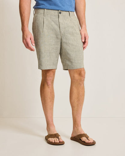 Big & Tall Isla Sands Stripe Stretch-Linen Shorts Beach | Tommy Bahama Latest - Big & Tall Isla Sands Stripe Stretch-Linen Shorts