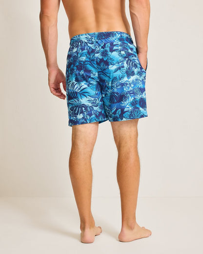Big & Tall Naples Ocean Escape Swim Trunks Eclipse | Tommy Bahama Recommended - Big & Tall Naples Ocean Escape Swim Trunks
