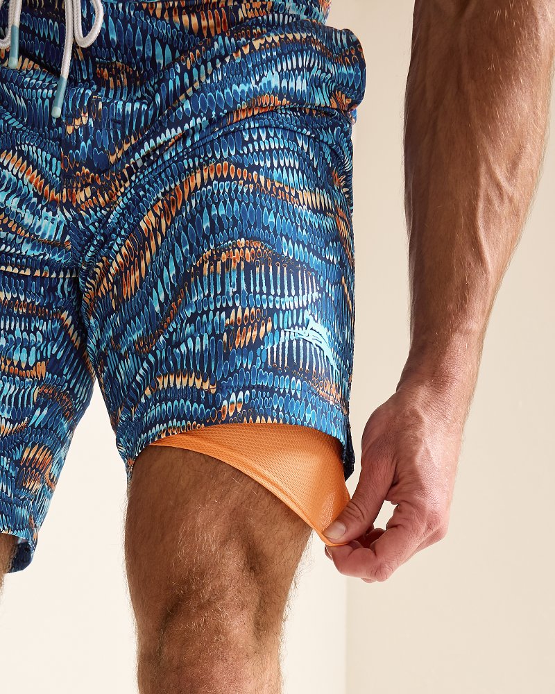 Big & Tall Baja Monte Rio Geo Boardshorts Kingdom Blue | Tommy Bahama Featured - Big & Tall Baja Monte Rio Geo Boardshorts