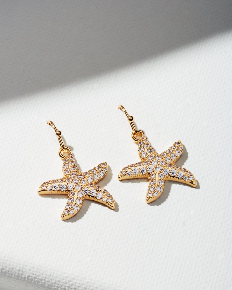 Island Essence Gold Starfish Earrings Gold | Tommy Bahama Customer Favorite - Island Essence Gold Starfish Earrings
