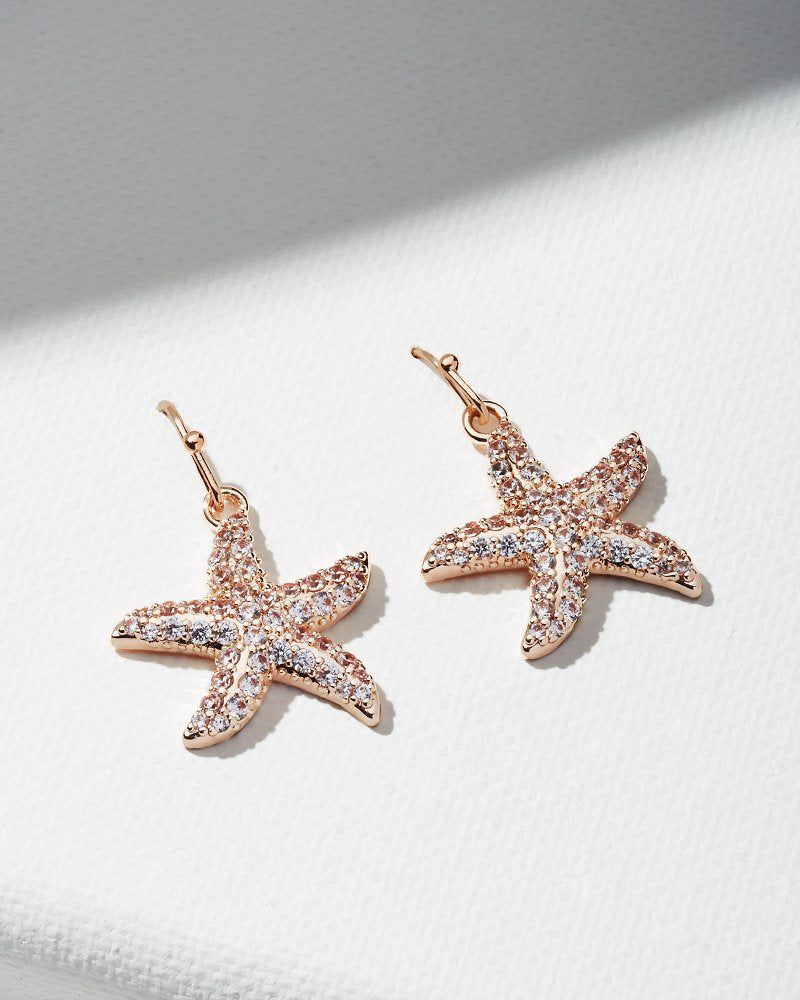 Island Essence Rose Gold Starfish Drop Earrings Rose Gold | Tommy Bahama Smart Buy - Island Essence Rose Gold Starfish Drop Earrings