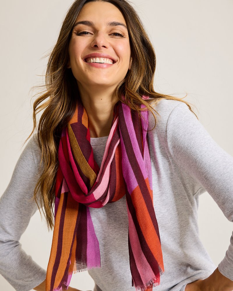Color Happy Wrap Scarf Port | Tommy Bahama Exclusive - Color Happy Wrap Scarf