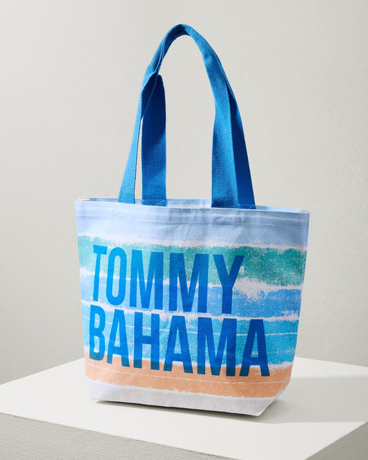 TB Stripe Reusable Tote Multicolor | Tommy Bahama New - TB Stripe Reusable Tote
