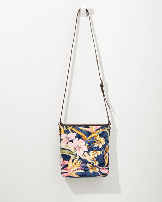 Embroidered Crossbody Multi Floral Navy | Tommy Bahama Recommended - Embroidered Crossbody