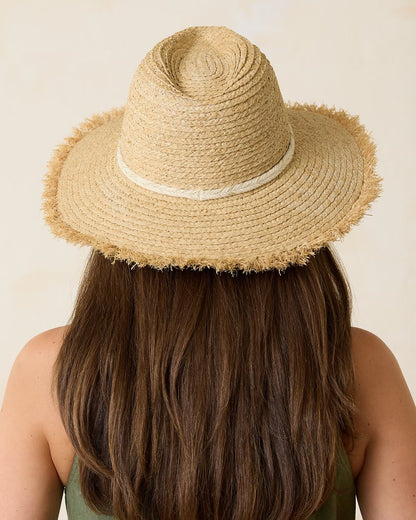 Brighton Fringe Brim Raffia Hat Natural | Tommy Bahama Trending - Brighton Fringe Brim Raffia Hat