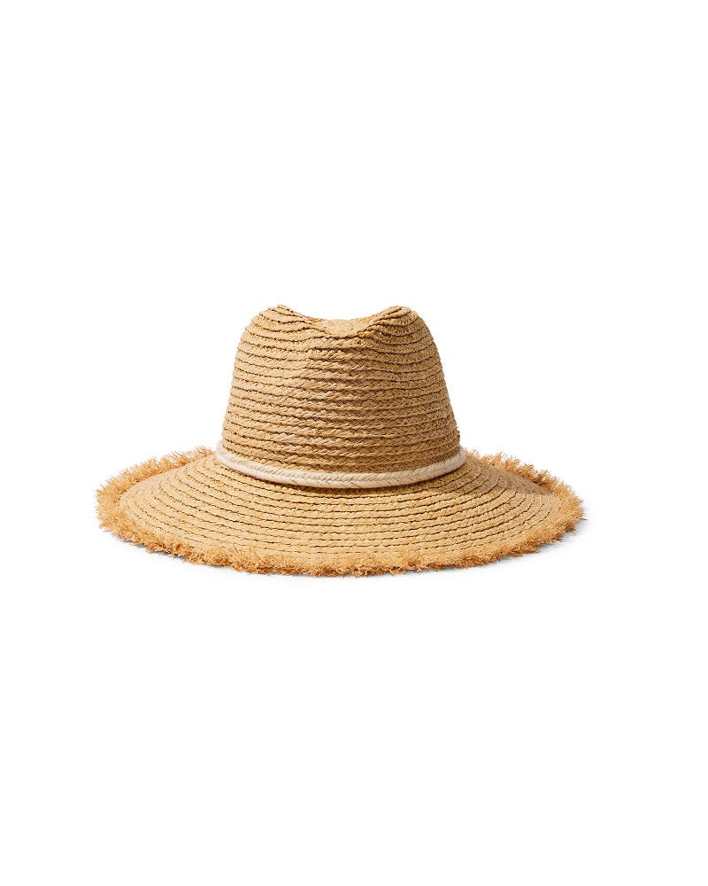 Brighton Fringe Brim Raffia Hat Natural | Tommy Bahama Trending - Brighton Fringe Brim Raffia Hat