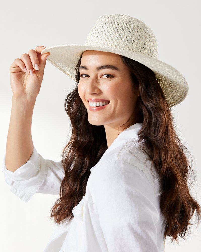 Luxe Vented Packable Hat Bleach | Tommy Bahama Essential - Luxe Vented Packable Hat
