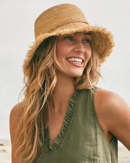 Raffia Packable Bucket Hat Natural | Tommy Bahama Essential - Raffia Packable Bucket Hat