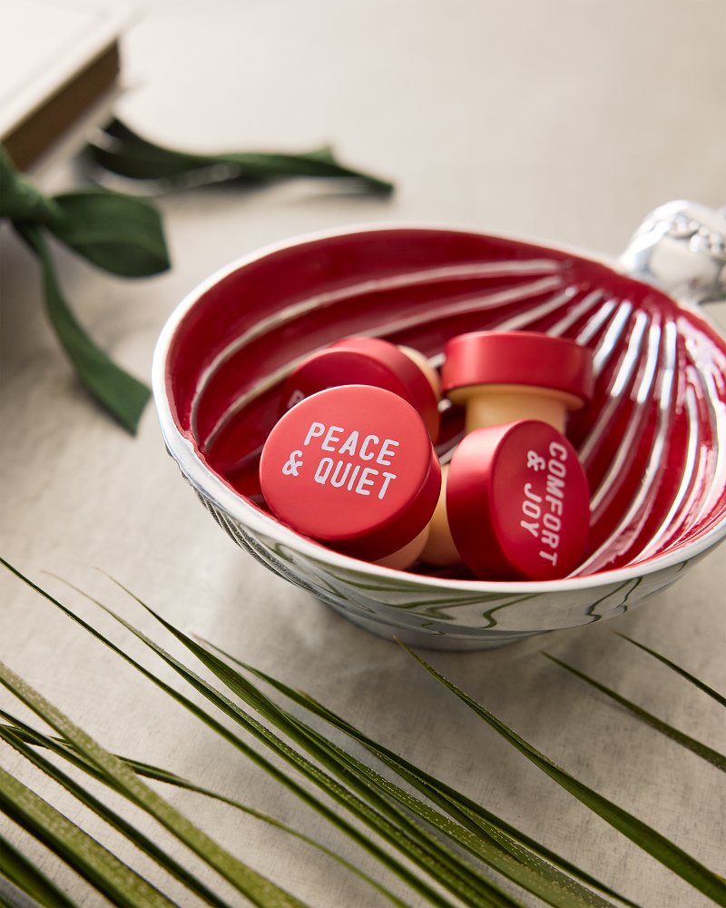 Holiday Bottle Stopper Set Red | Tommy Bahama Classic - Holiday Bottle Stopper Set