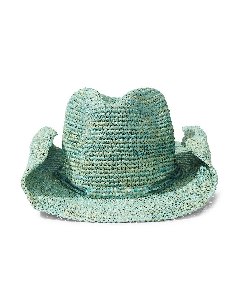 Lai Raffia Cowboy Hat Sea Green | Tommy Bahama Great Value - Lai Raffia Cowboy Hat