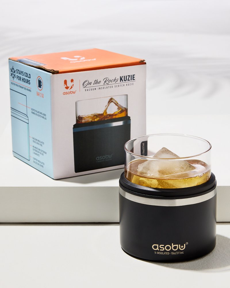 Asobu® On the Rocks Glass & Kuzie Black | Tommy Bahama Special Offer - Asobu® On the Rocks Glass & Kuzie