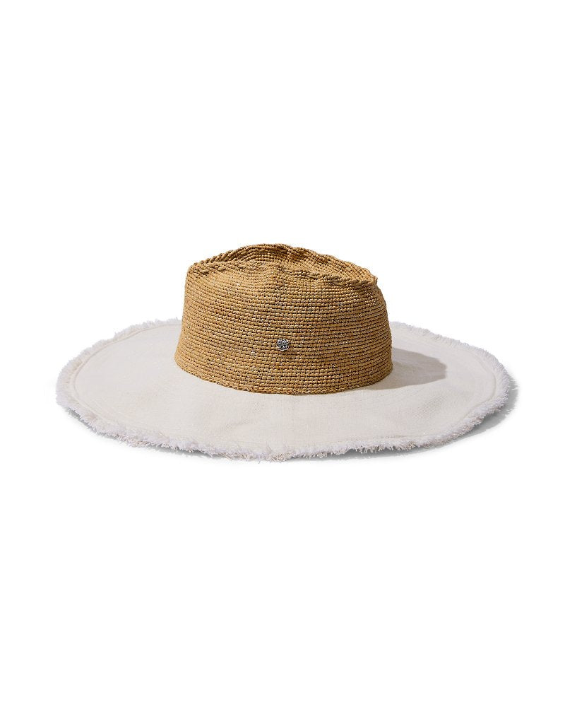 Melissa Lux Fringe Raffia Hat Natural/White/Silver | Tommy Bahama Sale - Melissa Lux Fringe Raffia Hat