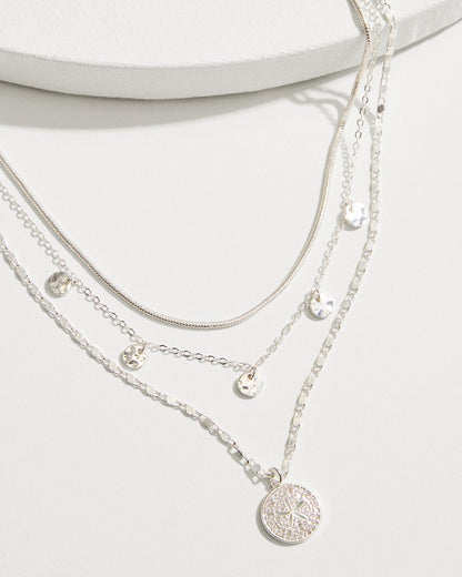 Marco Island Layered Starfish Charm Necklace Silver | Tommy Bahama Signature - Marco Island Layered Starfish Charm Necklace