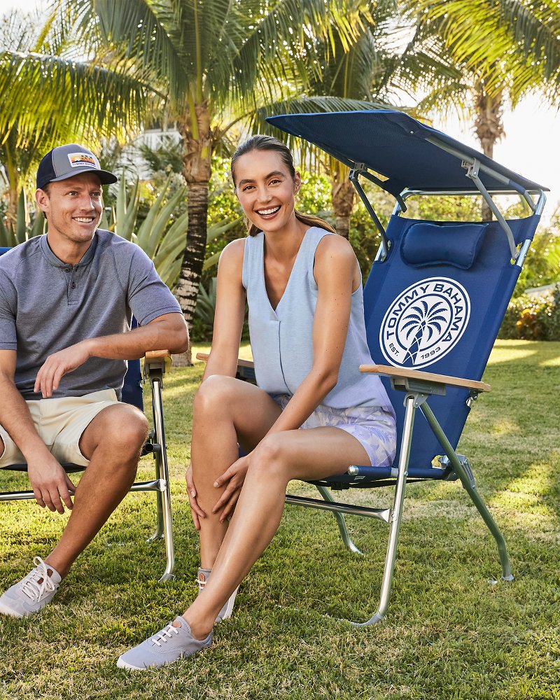 Tommy Bahama Highboy Chair With Shade Navy | Tommy Bahama New - Tommy Bahama Highboy Chair With Shade