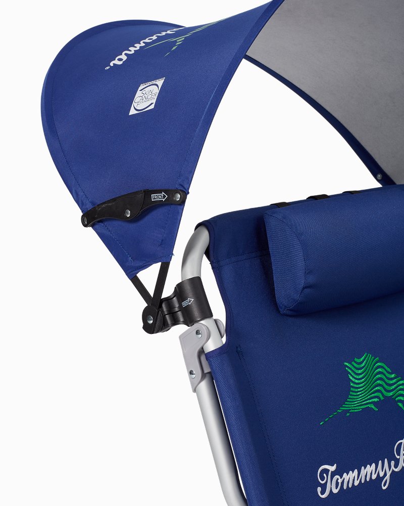 Wavy Marlin Beach Chair Canopy Navy | Tommy Bahama Everyday - Wavy Marlin Beach Chair Canopy