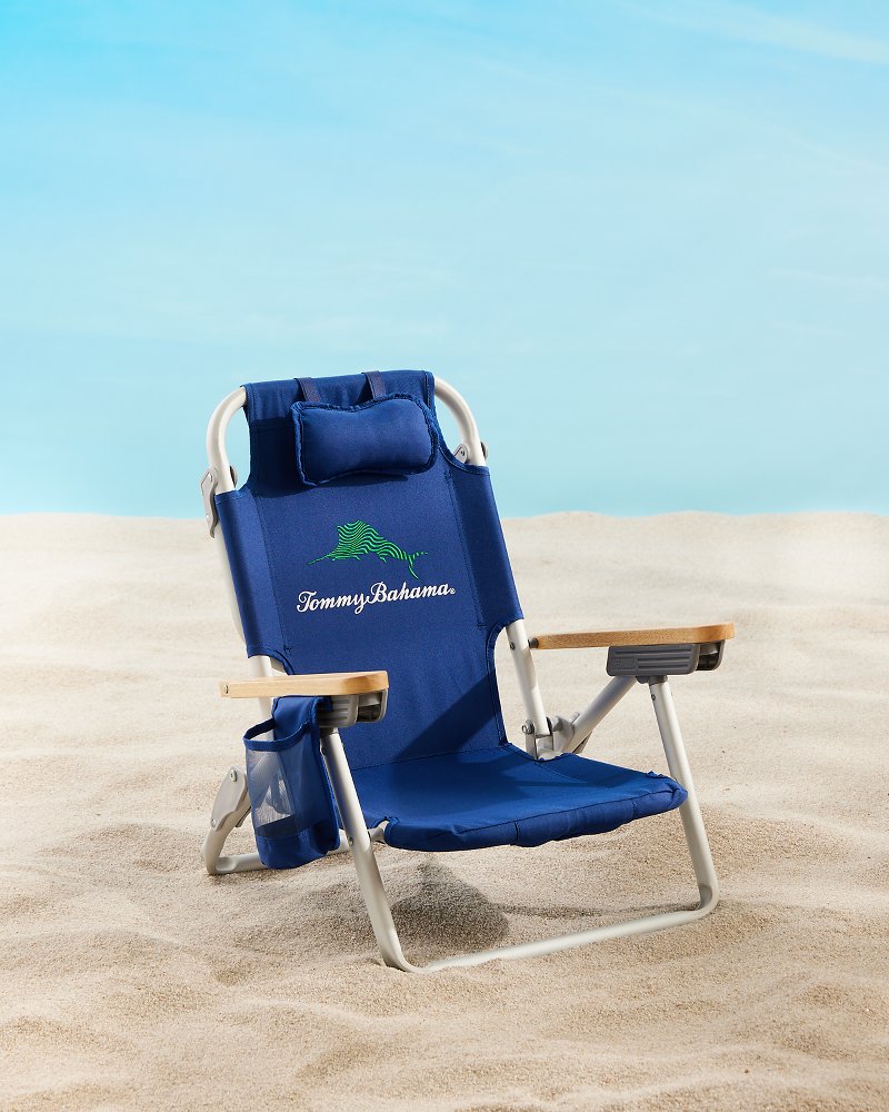 Tommy Bahama Kids' Wavy Marlin Backpack Beach Chair Navy | Tommy Bahama Popular - Tommy Bahama Kids' Wavy Marlin Backpack Beach Chair