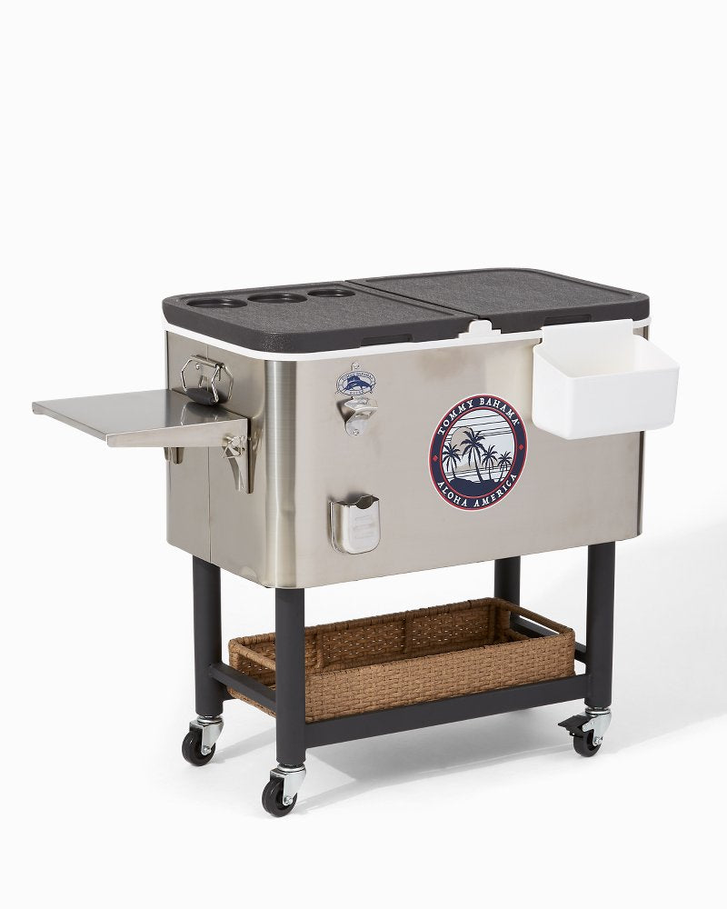 100-qt. Rolling Cooler Silver | Tommy Bahama Best Seller - 100-qt. Rolling Cooler