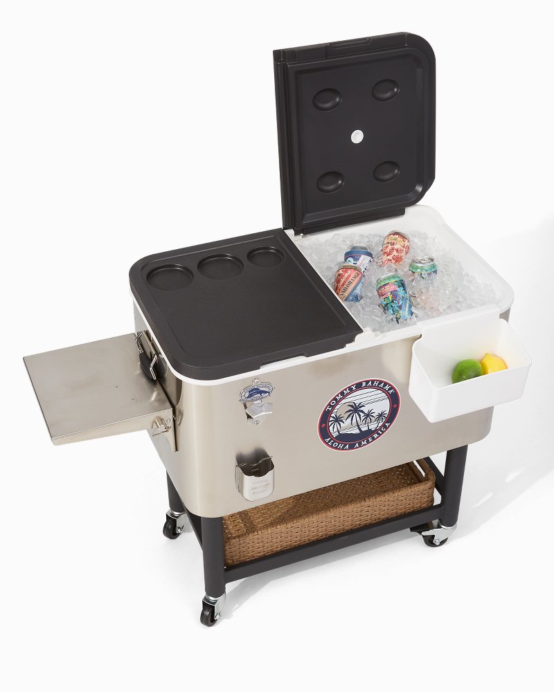 100-qt. Rolling Cooler Silver | Tommy Bahama Best Seller - 100-qt. Rolling Cooler
