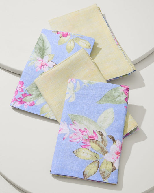 Ray Upcycled Reversible Linen Dinner Napkins - Set of 4 Ray | Tommy Bahama Hot Sale - Ray Upcycled Reversible Linen Dinner Napkins - Set of 4