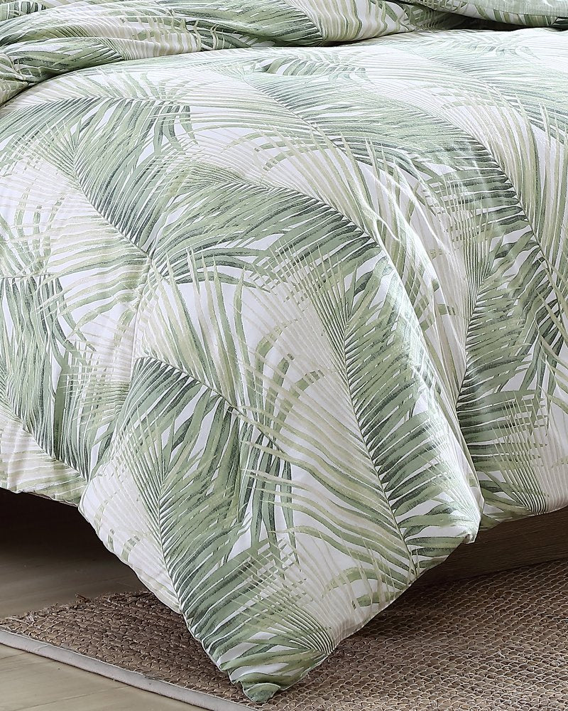 Kauai 5-Piece Full/Queen Comforter Set Green | Tommy Bahama Smart Buy - Kauai 5-Piece Full/Queen Comforter Set