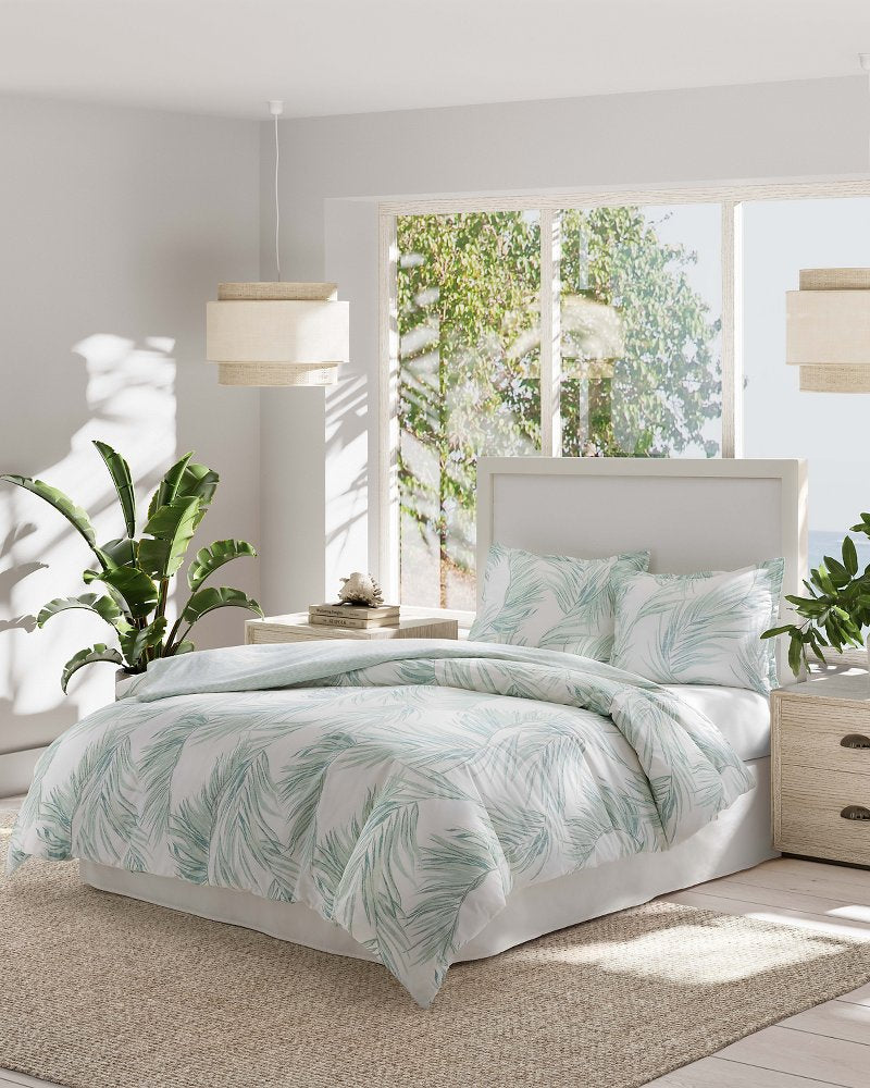 Canyon Palms 5-Piece King Comforter Set Green | Tommy Bahama Popular - Canyon Palms 5-Piece King Comforter Set