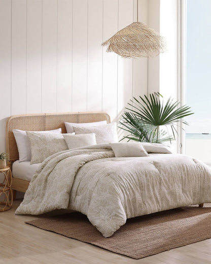 Costa Blanca 5-Piece Full/Queen Comforter Set Beige | Tommy Bahama Deals - Costa Blanca 5-Piece Full/Queen Comforter Set