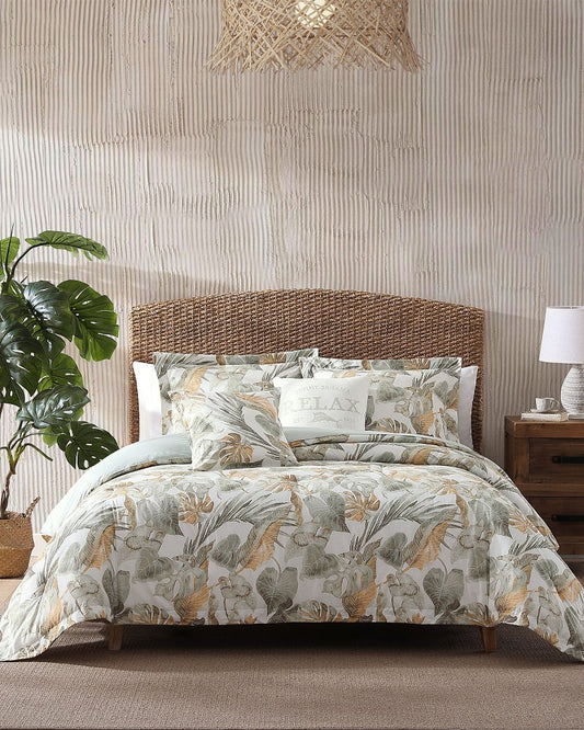 Raw Coast 5-Piece Full/Queen Comforter Set Green | Tommy Bahama Sale - Raw Coast 5-Piece Full/Queen Comforter Set