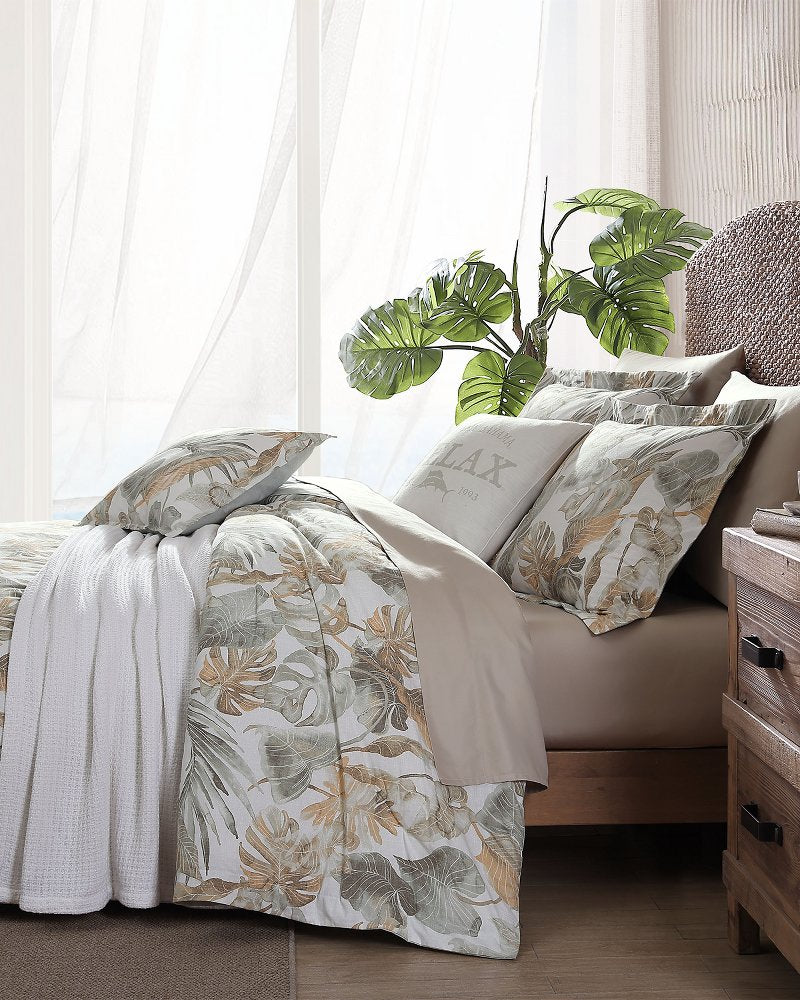 Raw Coast 5-Piece Full/Queen Comforter Set Green | Tommy Bahama Sale - Raw Coast 5-Piece Full/Queen Comforter Set