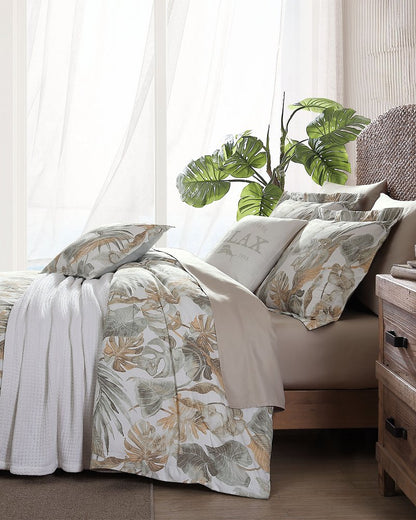 Raw Coast 5-Piece Full/Queen Comforter Set Green | Tommy Bahama Sale - Raw Coast 5-Piece Full/Queen Comforter Set