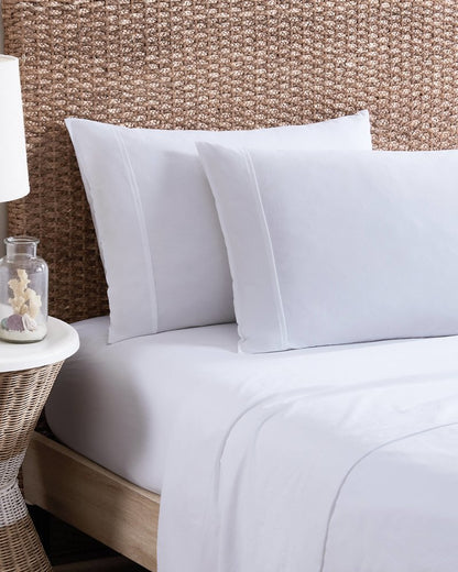 Solid 4-Piece King Sheet Set White | Tommy Bahama Exclusive - Solid 4-Piece King Sheet Set