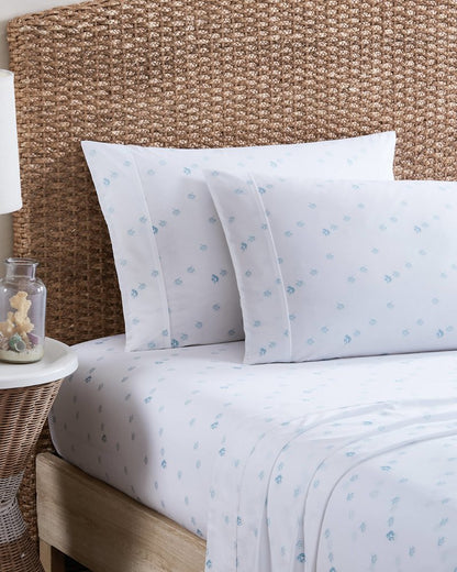 Angel Fish 4-Piece King Sheet Set Blue | Tommy Bahama Deals - Angel Fish 4-Piece King Sheet Set