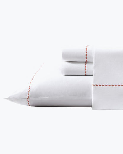 Solid 4-Piece King Sheet Set - Orange Orange Flame/White | Tommy Bahama Sale - Solid 4-Piece King Sheet Set - Orange
